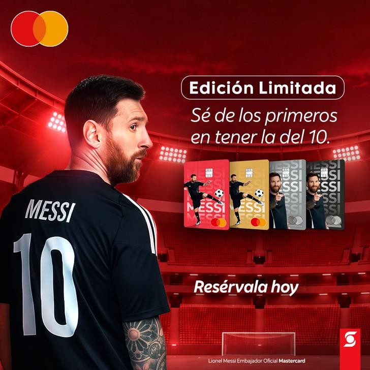 Scotiabank lanza tarjetas MasterCard de edición limitada inspiradas en Lionel Messi